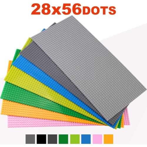 28*56 Dots Classic Base Plates Compatible LegoINGlys Baseplates City Dimensions Building Blocks Construction Toys For Children
