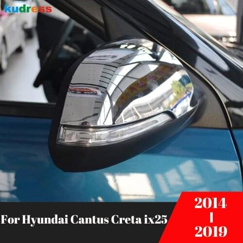 For Hyundai Cantus Creta ix25 2014 2015 2016 2017 2018 2019 Chrome Door Side Rearview Mirror Cover Trim Cap Exterior Accessories