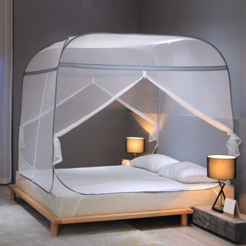 Mongolian Yurt Foldable Mosquito Net Three Door Free Installation Mosquito Net Bed Tent for Adults Zanzariera Bed Linings BS5FWZ