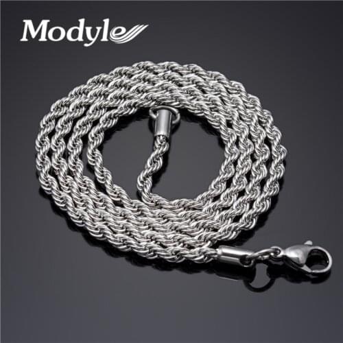 ZORCVENS 2020 New Stainless Steel Men Jewelry Wholesale New Trendy Snake Chain Necklac