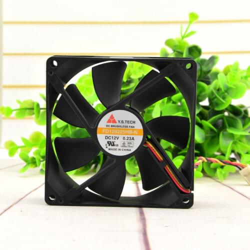 New original FD129225HB-N 12V 0.23A 9CM 9025 2-wire cooling fan