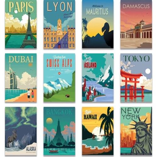 NUOMEGE Retro Wall Paintings