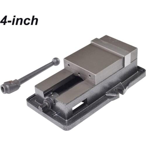 Precision Machine Vise 4-inch Angle Solid Bench Vise CNC Heavy-duty Milling Machine Special Flat-Nose Pliers Opening 100mm