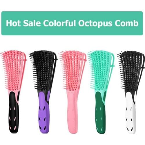 Scalp Massage Octopus Comb Men Women Detangling Hair Brush For Curly Hair Anti-knot Professional Salon Hairdressing Styling Tool