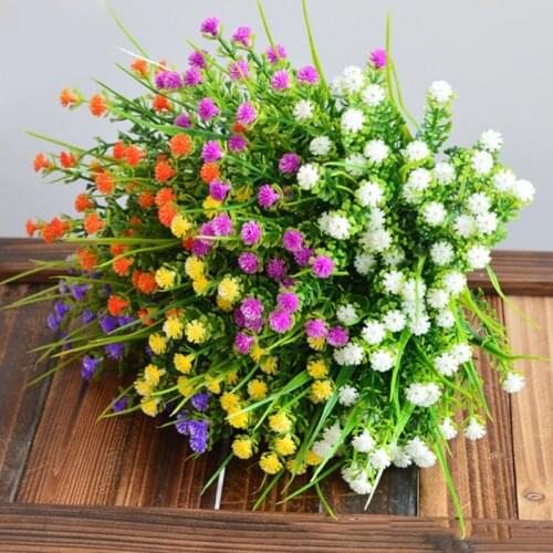 Vivid P.tenuiflora Green Grass plants artificial flower babysbreath simulation flower wedding decoration for home party office