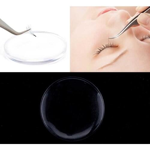 10Pcs Volume Lashes Silicone Eyelashes Pads Individual Eyelashes For Extension Makeup Tool Grafting Reuseable Lashes Pallet Tray