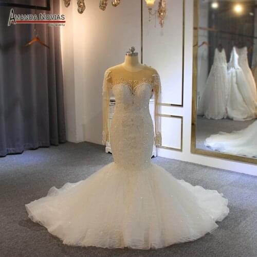 Bridal dress 2019 full beading mermaid bridal wedding dress wedding gown