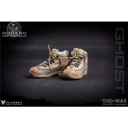 In Stock 1/6th FLAGSET 73033 Doomsday War Ghost of Death Man Combat Camouflage Hollow Shoes Model Of 12inch Doll Action Collect