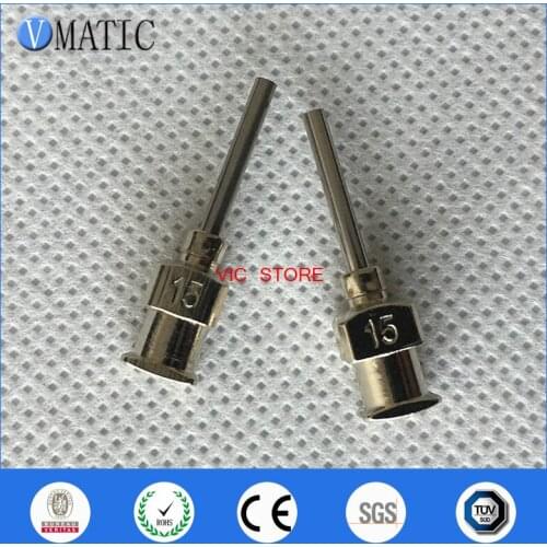 High Quality Hot Selling 12Pcs 0.5'' Tip Length 15G All Metal Tips Blunt Stainless Steel Glue Dispensing Needle Tips 1/2 Inch