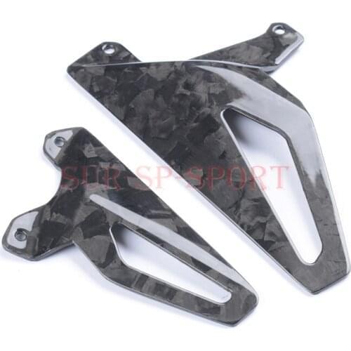 Heel Plate Guard Cover For Ducati V4 V4S Streetfight V4 Full Carbon Fiber Forged 100