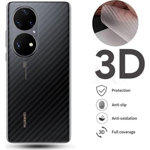 5Pcs 3D Carbon Fiber Screen Protector For Huawei P30 Mate 20 Honor 20 Nova 5 Pro P Smart 2019 Back Cover Protective Guard Film