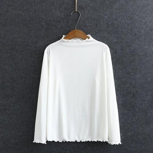 Plus Size XL-4XL Women Plain Long Sleeve Crochet Tshirts Casual Tops Large Size Solid Green White Black Shirts