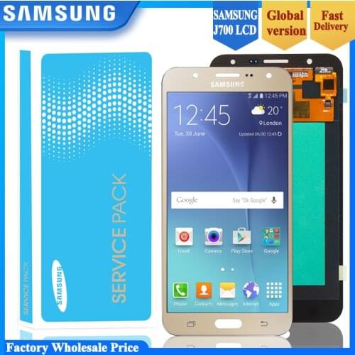 Super AMOLED 5.5" LCD For SAMSUNG Galaxy J7 2015 J700 LCD Display Touch Screen Digitizer Assembly J700F J700M J700H Replacement