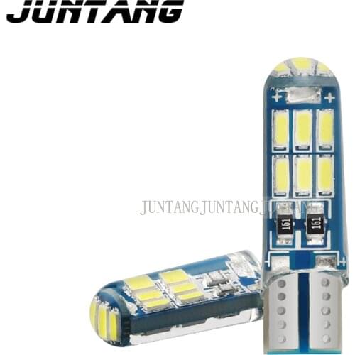 10pcs LED car headlight T10 width light 4014 15smd 3W led width light License plate light Reading light Car top light