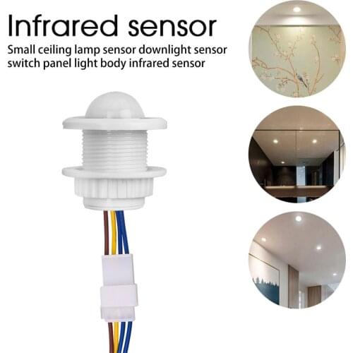 100-240V Adjustable LED PIR Infrared Motion Sensor Switch Time Delay Mini Home Light Sensor Mode Detector Light Switch