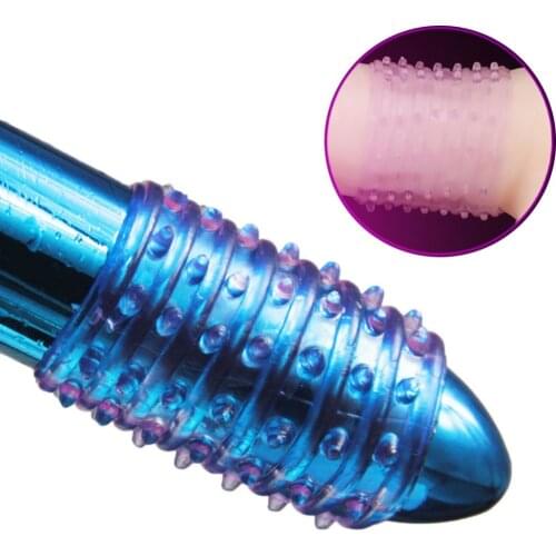 3pcs tiny finger condoms vibrator sleeve delay ring masturbation sex products dotted Clitoris g spot squirt sex toys for couple