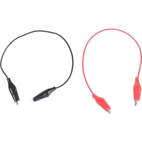 5pcs 25CM Long DIY Test Leads Alligator Double-ended Crocodile Alligator Clip To Banana Plug Test Cable For Multimeter