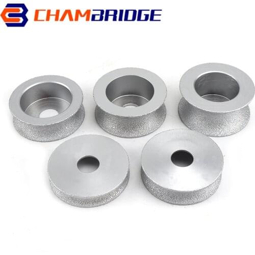 75mm 3inch Brazing Diamond Angle Grinder Stone Grinding Wheel Semi-circular Edging Round Glass Pottery Porcelain Marble Grinding