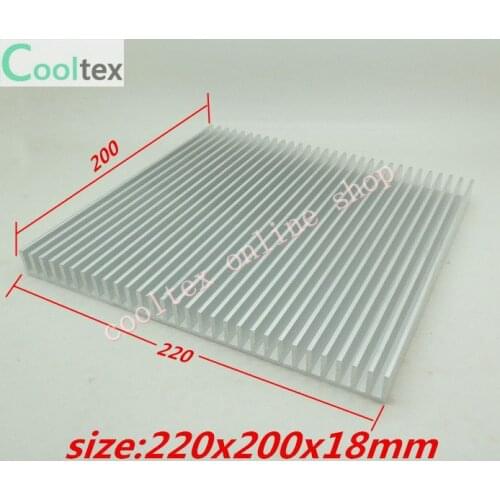 220x200x18mm Aluminum radiator HeatSink for electronic Chip CPU GPU VGA RAM LED IC Heat Sink COOLER cooling