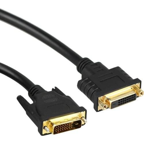 DVI Male to Female Extenxion Cable full 25 Pin DVI-D 24+1 for Monitor 0.5M 1.5M 3M 5M