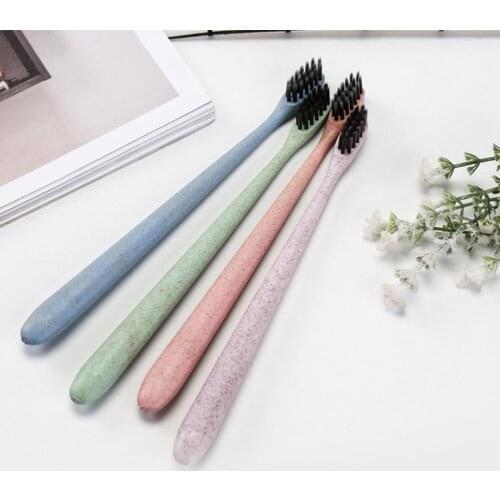 Hot Sale！ 1PC Adult Environmental Bamboo Charcoal Health Toothbrush For Oral Care Teeth Cleaning Eco Medium Soft Bristle Brushes