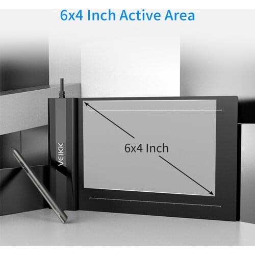 VEIKK S640 graphic Pen tablet 6 x 4 inch Ultra Thin OSU New Digital Drawing Tablet with Battery-Free Pen 8192 Levels Pressure