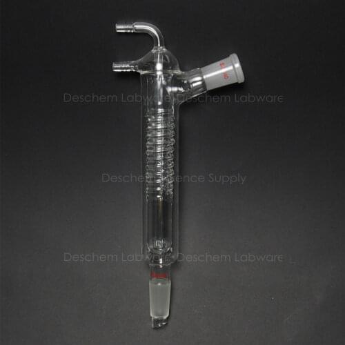 200mm,24/40,Lab Glass Highly Efficient Reflux Condenser