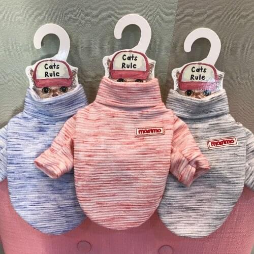 Cute Pet Dog Clothes Spring Summer Puppy Striped Japanese T-shirt Chihuahua Cotton Shirt Vest Two-legged for Small Dogs Clothes