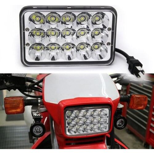 4X6Inch Motorcycle LED Headlight Lamp for Honda XR250 XR400 XR650 Suzuki DRZ Replacement H4651 H4652 H4656 H4666 H6545
