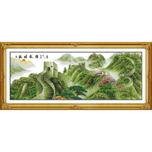 Dragon spirit in flourishing age cross stitch kit 14ct 11ct count printed canvas stitching embroidery DIY handmade needlework