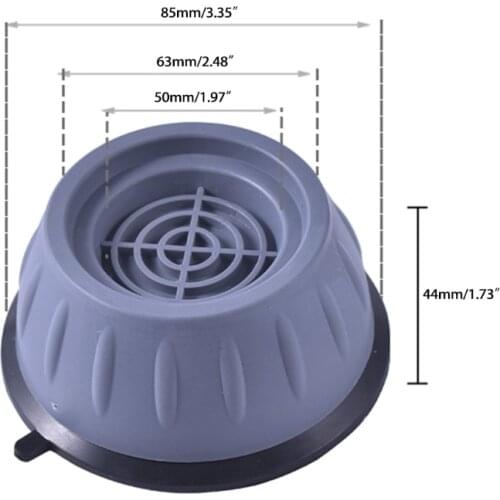 CPDD Pack of 4 Anti Vibration Rubber Pads Washing Machine Feet Pads Washing Machine Stabilizer for Raise Height Reduce Noise