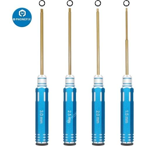 RC Hex Screwdriver Set Hexagon Head 1.5mm 2.0mm 2.5mm 3.0mm 4 In 1 Hex Screw Driver Tools Set Kits For FPV Racing Drone RC Car