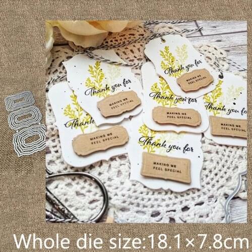 New Design Craft Metal stencil mold Cutting Dies 18pcs shapes frame scrapbook die cuts Album Paper Card Craft Embossing