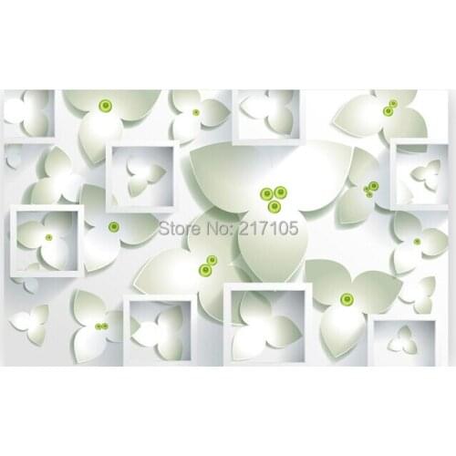 Custom 3D large murals, beautiful romantic dream flower, the living room TV backdrop bedroom wallpaper