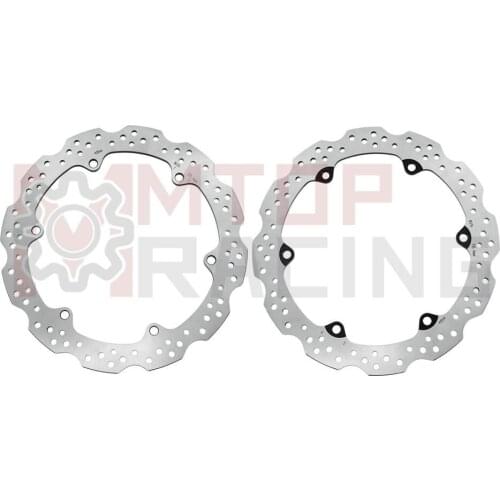 Motorcycle Pair Front Brake Discs for Honda CB650F 2014 2015 2016 2017 2018 2019 Brake Rotors 45251-MGZ-J01 45351-MJE-D01