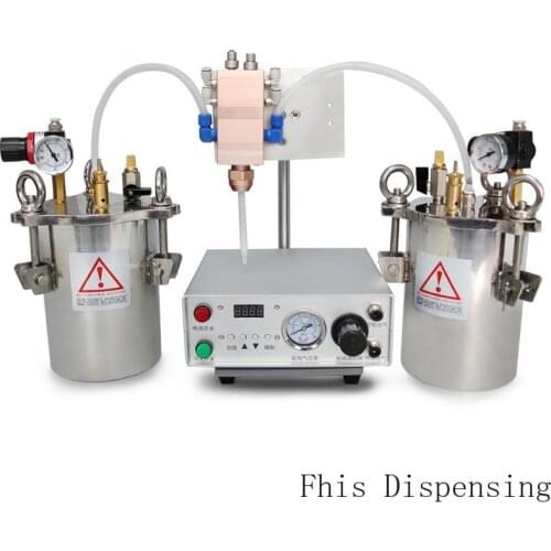 1L Stainless Steel Pressure Barrel Fully Automatic Large Flow AB Double Liquid Glue Filling Machine