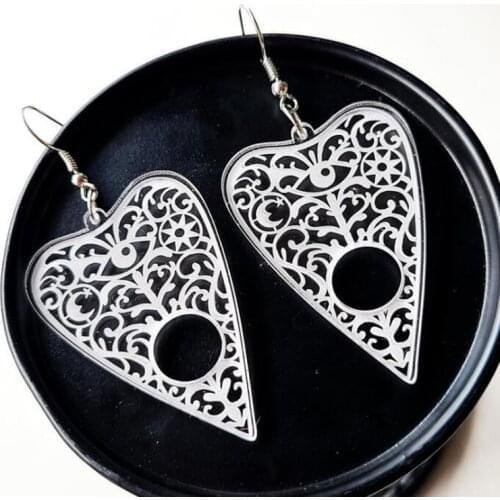 Transparent Acrylic Carved Eye Picks Fashion Sweet Girl Party Earring