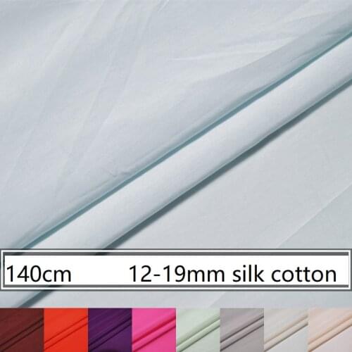 Mu meters wide and thick solid color silk cotton fabric color silk render designer fabrics lining spring and summer