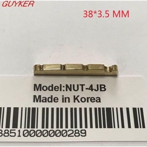 Slotted Brass Bass Nut for Electric Bass Guitar - Size 38*3.5 mm