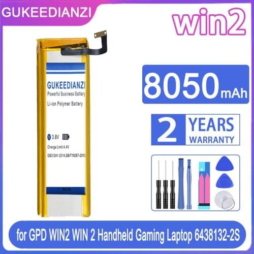 8050mAh GUKEEDIANZI Replacement Tablet Battery for GPD WIN2 WIN 2 Handheld Gaming Laptop 6438132-2S