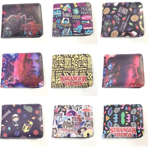Stranger Things Wallet Money Bag Men Women Leather Purse Creative Gift Students Short Wallets