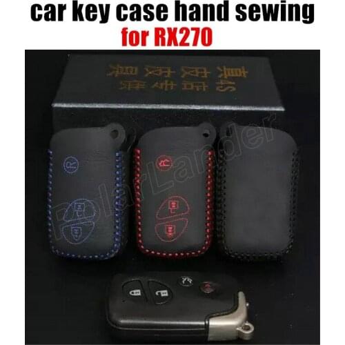 Only Red case fit for LEXUS RX270 car key case car styling genuine quality leather car key cloth Hand sewing car key cover