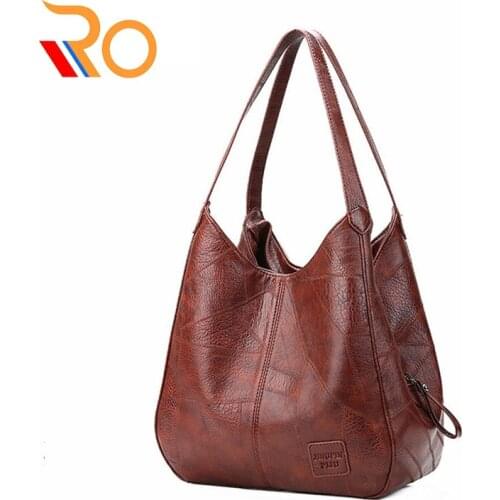 Women Large Shoulder Crossbody Handbags Teen Girls PU Leather Rivets Luxury Messenger Bags Female Travel Clutch Bag Totes Packs