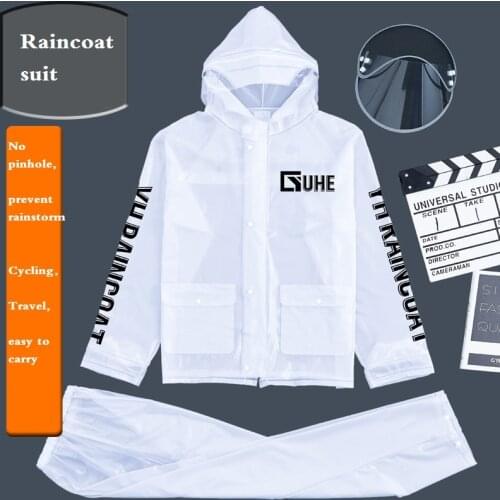 Raincoat Suit Split Motorcycle Riding Waterproof Adult Impermeable Rain Jacket Ultrathin Outdoor Hiking Fishing Rainproof