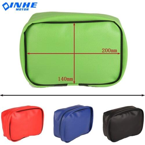 Off Road Motorcycle Rear Tool Bag Tail Kit Storage PU Leather Waterproof Durable For Honda CRF150/250 CRF450 XR250R XR350R XR600