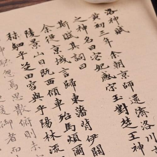 Zhao Mengfu Calligraphy Copybook Beginner Brush Pen Tracing Rice Paper Copybook Adult Small Regular Script Calligraphy Copybooks