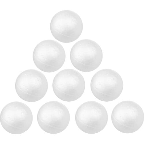 10Pcs DIY Party Wedding Ball Spheres Decoration Crafts 8cm Modelling Polystyrene Styrofoam Foam Ball Decoration Supplies