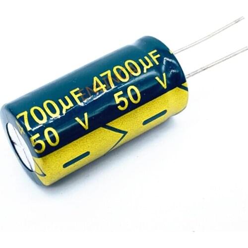 12pcs/lot 50V 4700UF 18*35 aluminum electrolytic capacitor 4700uf 50V 20