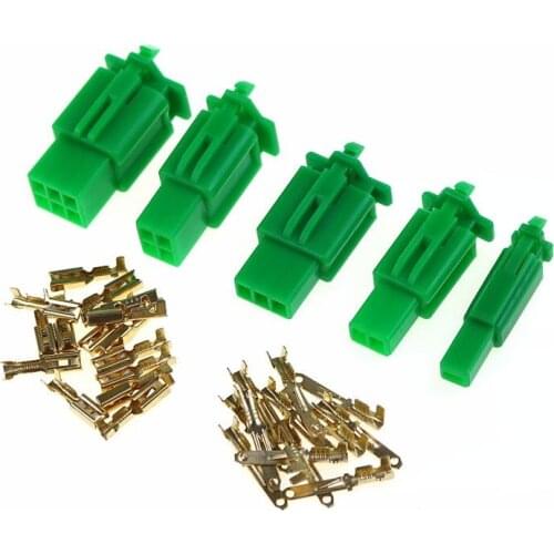 2.8mm 1/2/3/4/6 pin Automotive 2.8 Electrical wire Connector Male Female cable terminal plug Kits Motorcycle ebike car