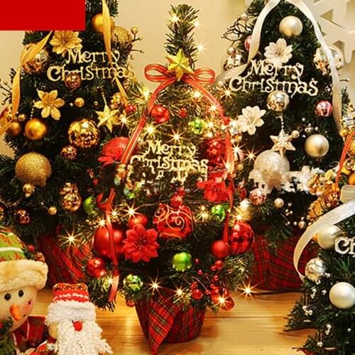 2018 table tree decoration christmas tree christmas festival scene layout
